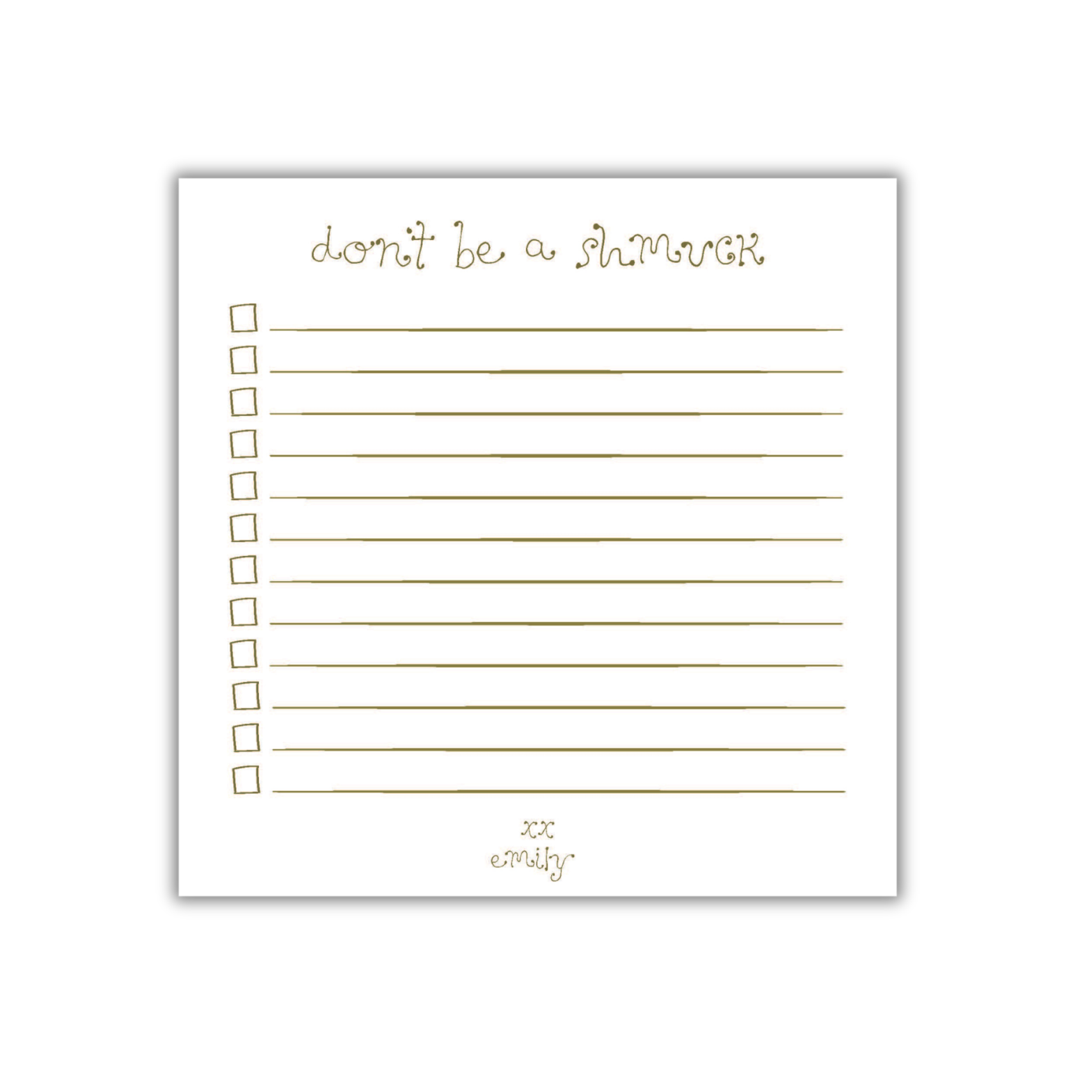 Schmuck Honey-Do Notepad